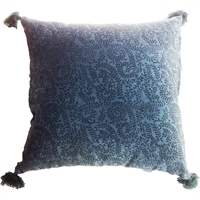 Pude i bomuldsvelour Blå 50*50cm