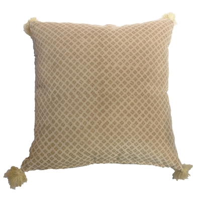 Pude i bomuldsvelour Gold 50*50cm