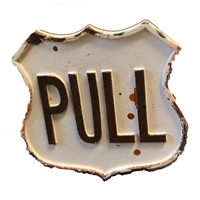 Knop i metal "Pull"  6,5cm